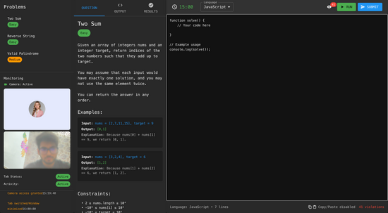 Smart Interview IDE with AI-Powered Evaluation preview